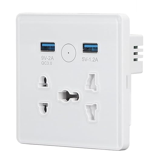 Smart Universal Power Outlet with Fast Charging USB Ports