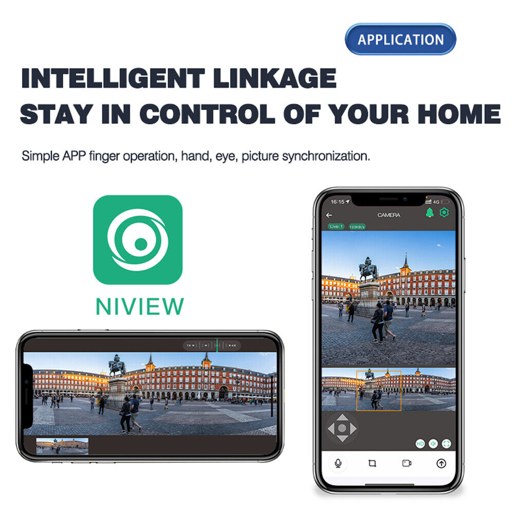 4G Sim Dual-Lens Wide-view Camera (POWERED BY NIVIEW)