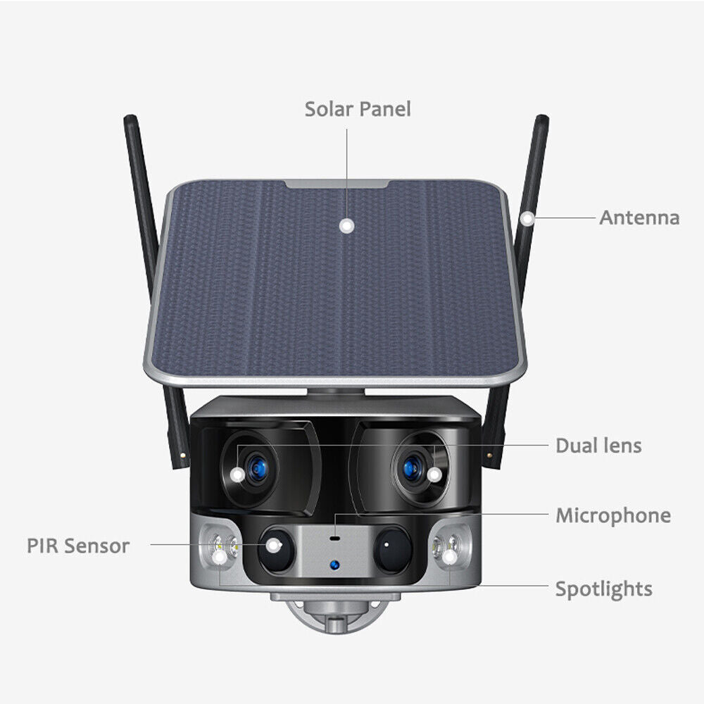 4G Sim Dual-Lens Wide-view Camera (POWERED BY NIVIEW)