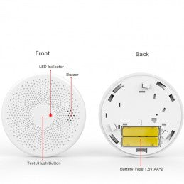 Smart WiFi Combination Smoke and CO Alarm Sensor